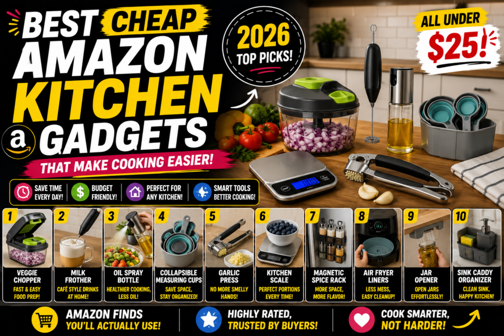 Best Amazon Kitchen Gadgets That Make Cooking Easier (2026)