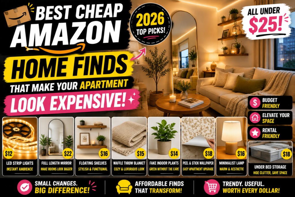 Best Cheap Amazon Home Finds That Make Your Apartment Look Expensive (2026)
