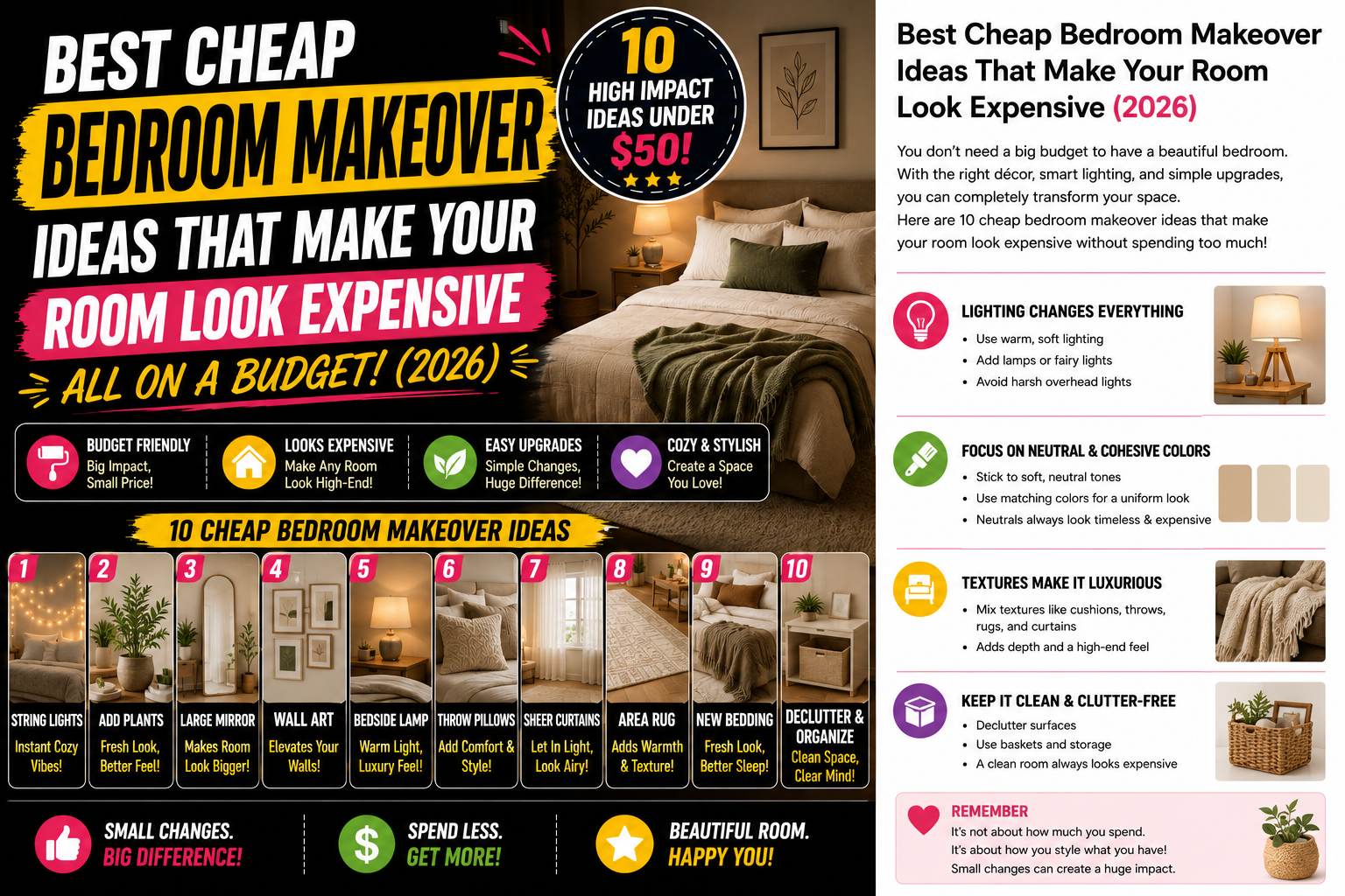 Best Cheap Living Room Upgrades That Make Your Home Feel Cozy (2026)